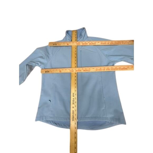 "BLACK DIAMOND" Baby Blue Full Zip Fleece Jacket SZ L Women's Water Resistant - Picture 10 of 12